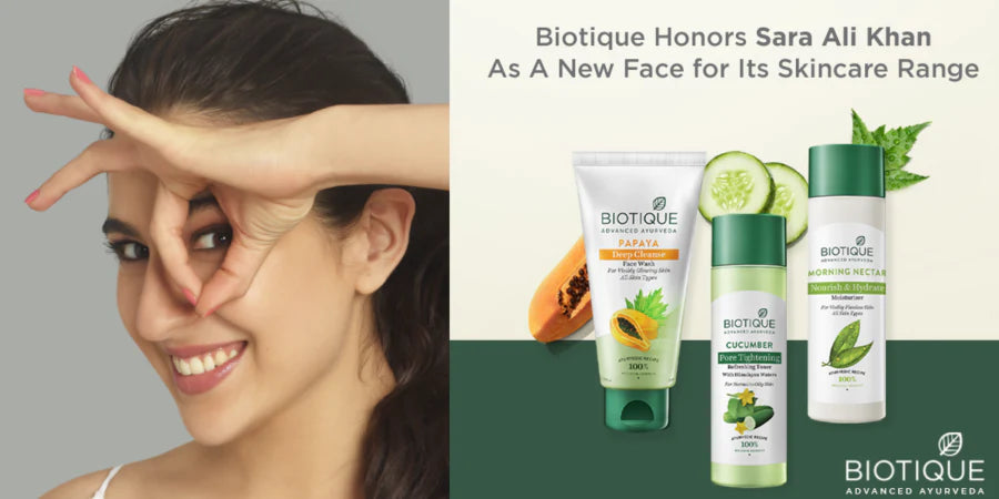 BIOTIQUE HONORS SARA ALI KHAN AS A NEW FACE FOR ITS SKINCARE RANGE