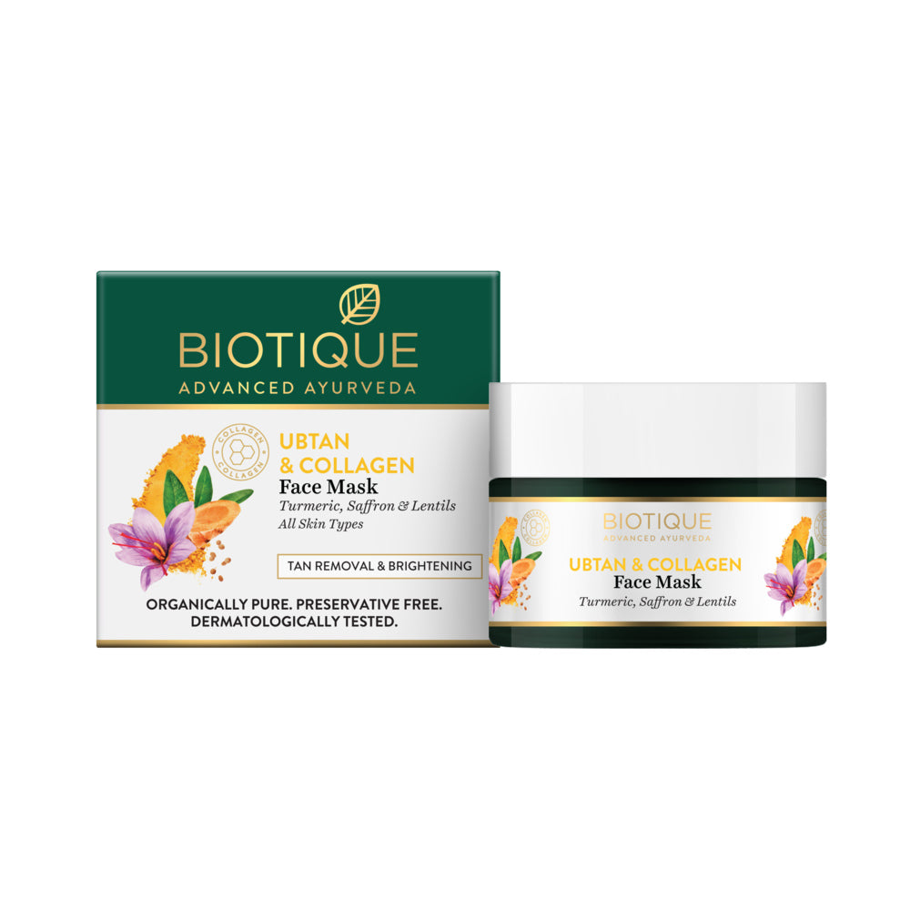 Biotique ubtan & collagen face mask  50g