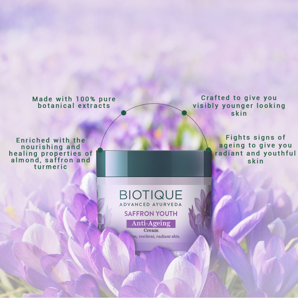Saffron youth anti-ageing cream