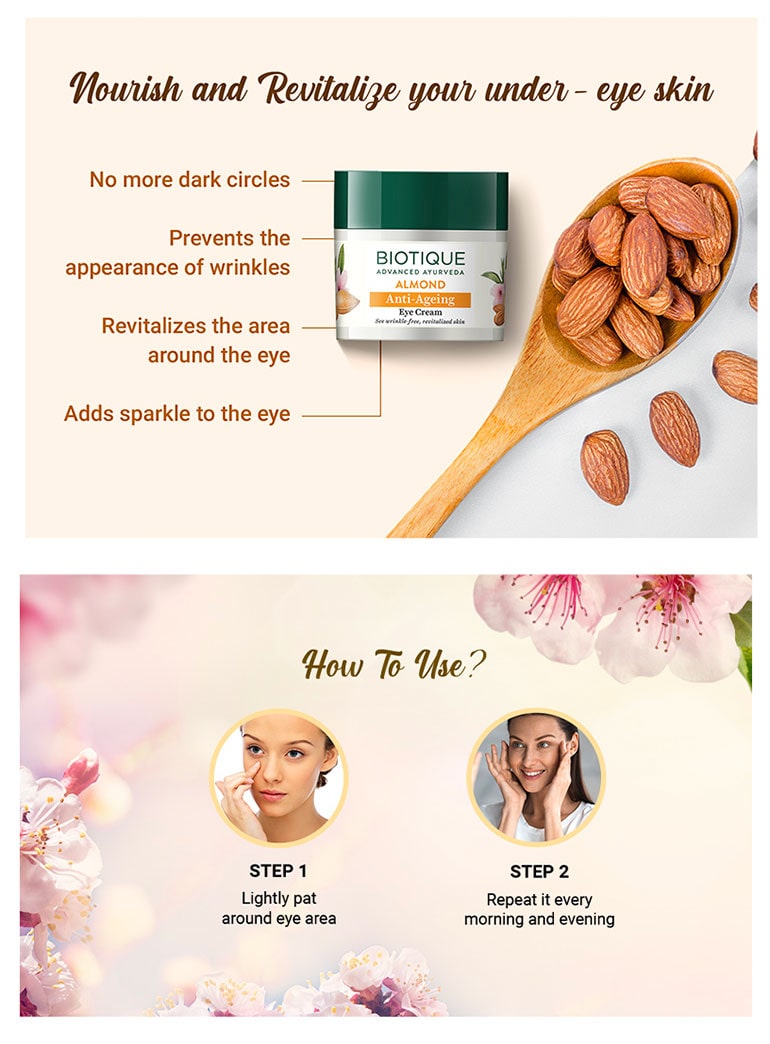Almond anti-ageing eye cream