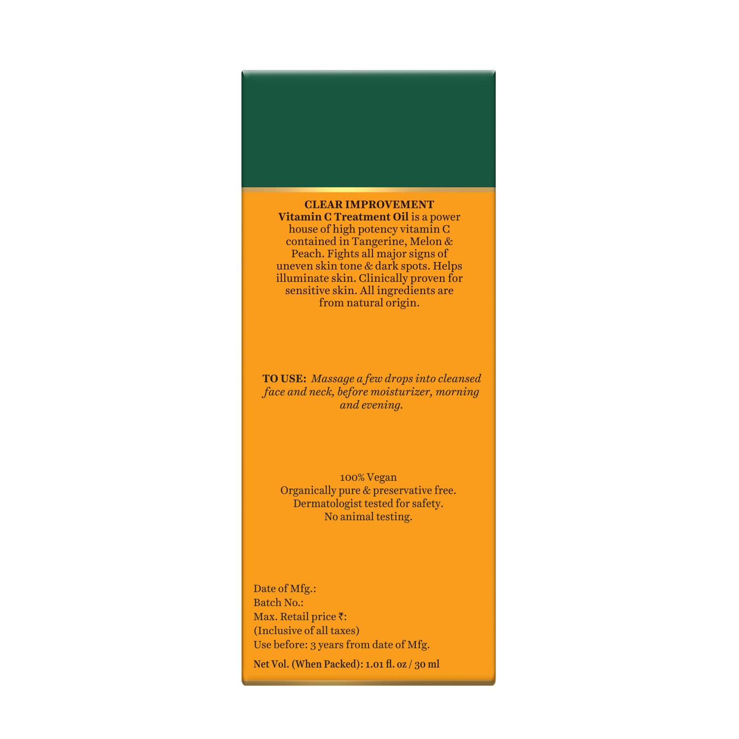 Glow tonic pure vitamin e treatment oil 30ml
