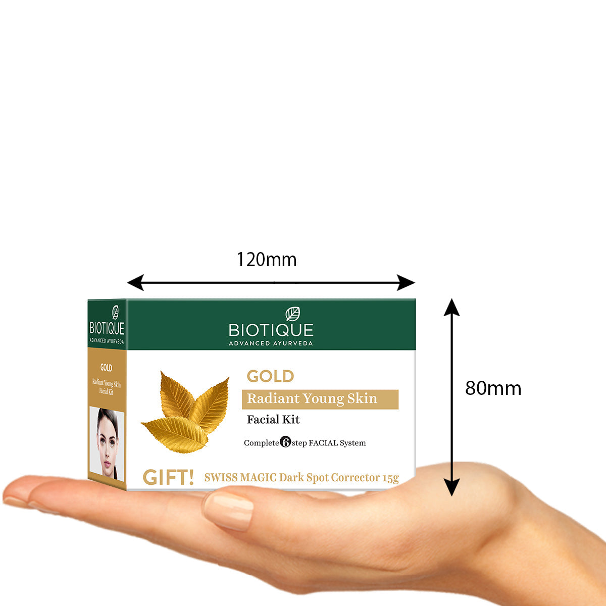 Gold radiance young skin facial kit 5x10g+15g