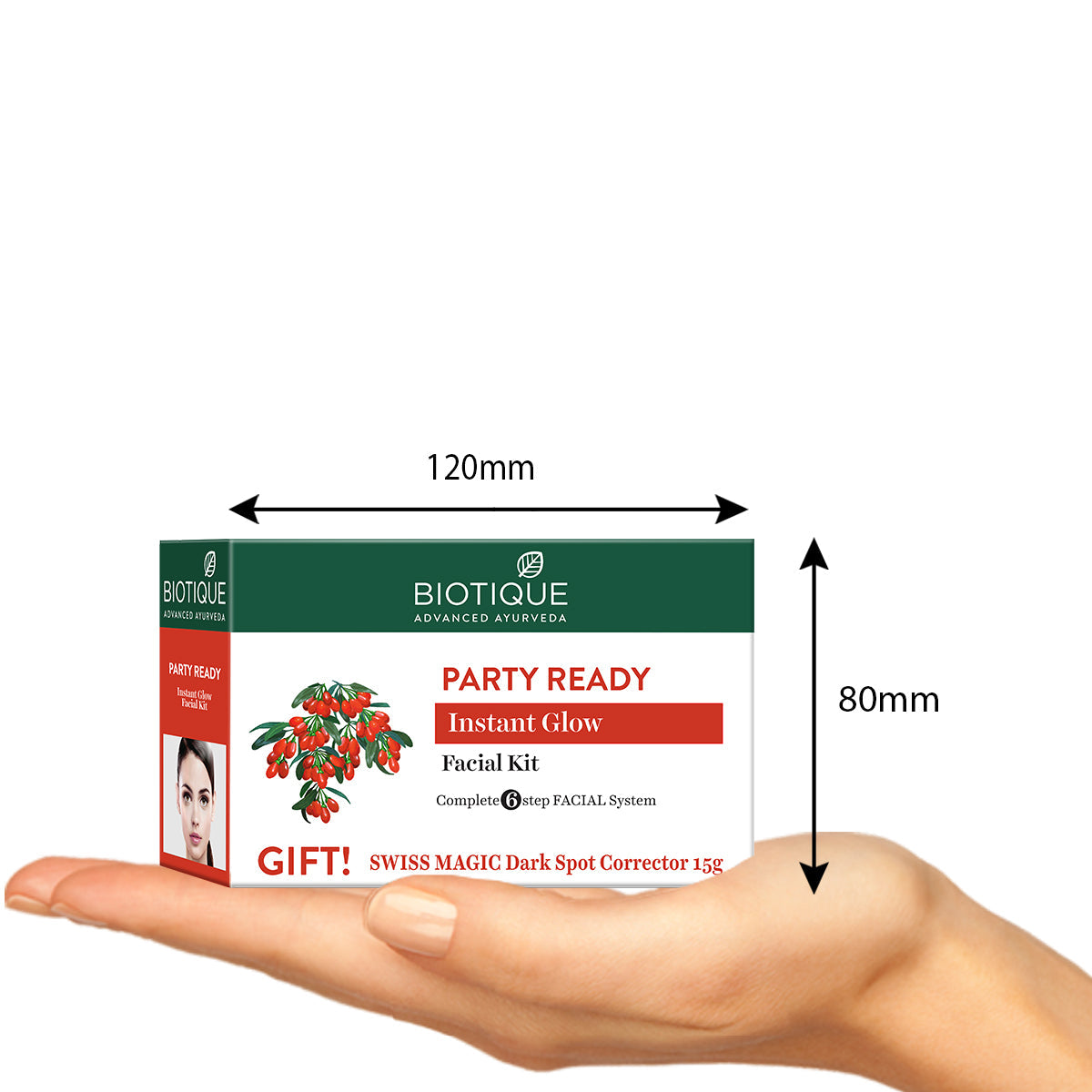 Party ready instant glow facial kit 5x10g+15g