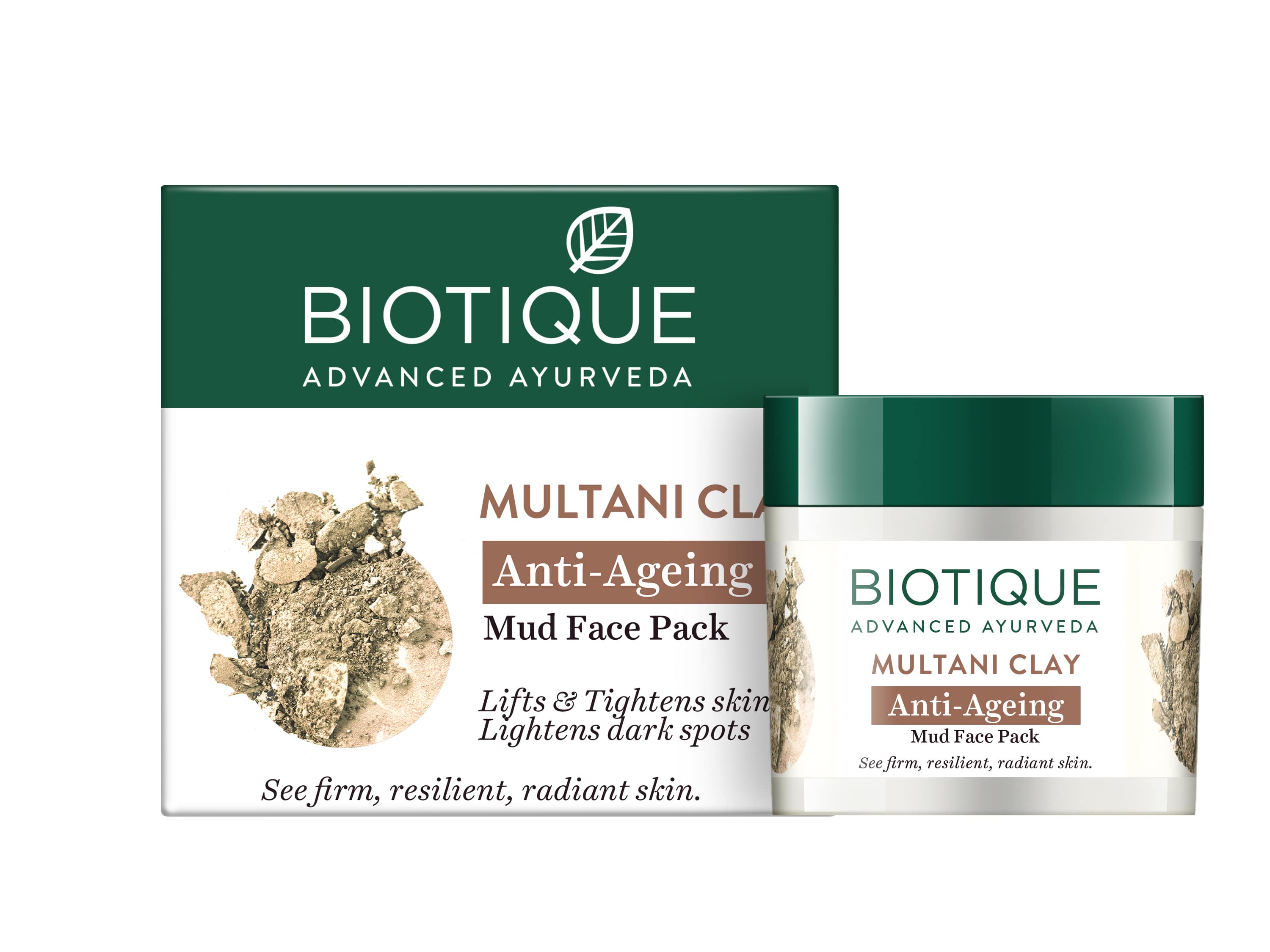 Multani clay anti-ageing mud face pack 75g