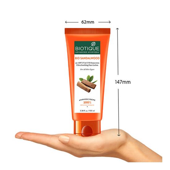 Sun shield sandalwood  50+spf sunscreen lotion.
