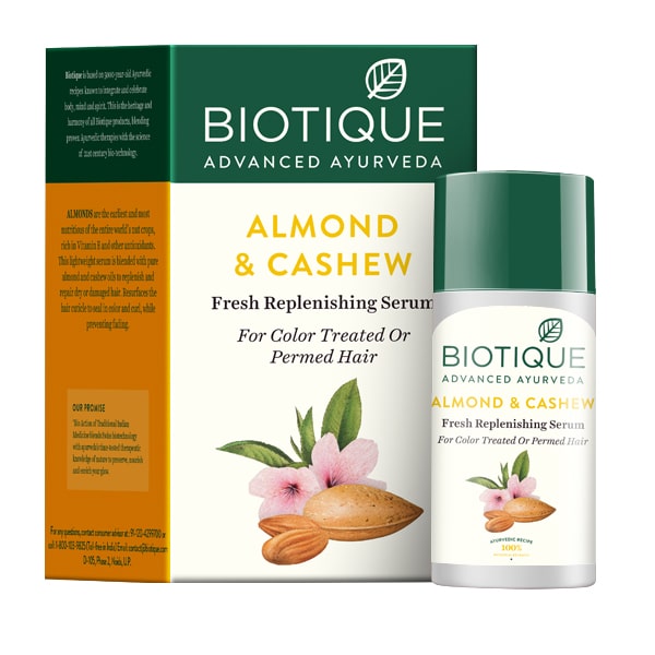 Almond & cashew fresh replenishing hair protect serum