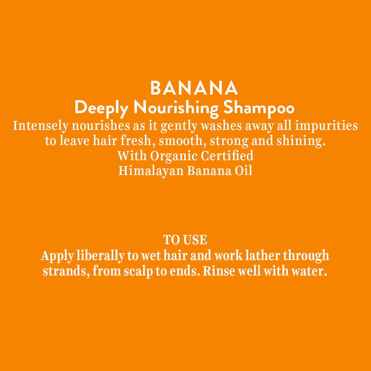 Banana deeply nourishing shampoo 300 ml