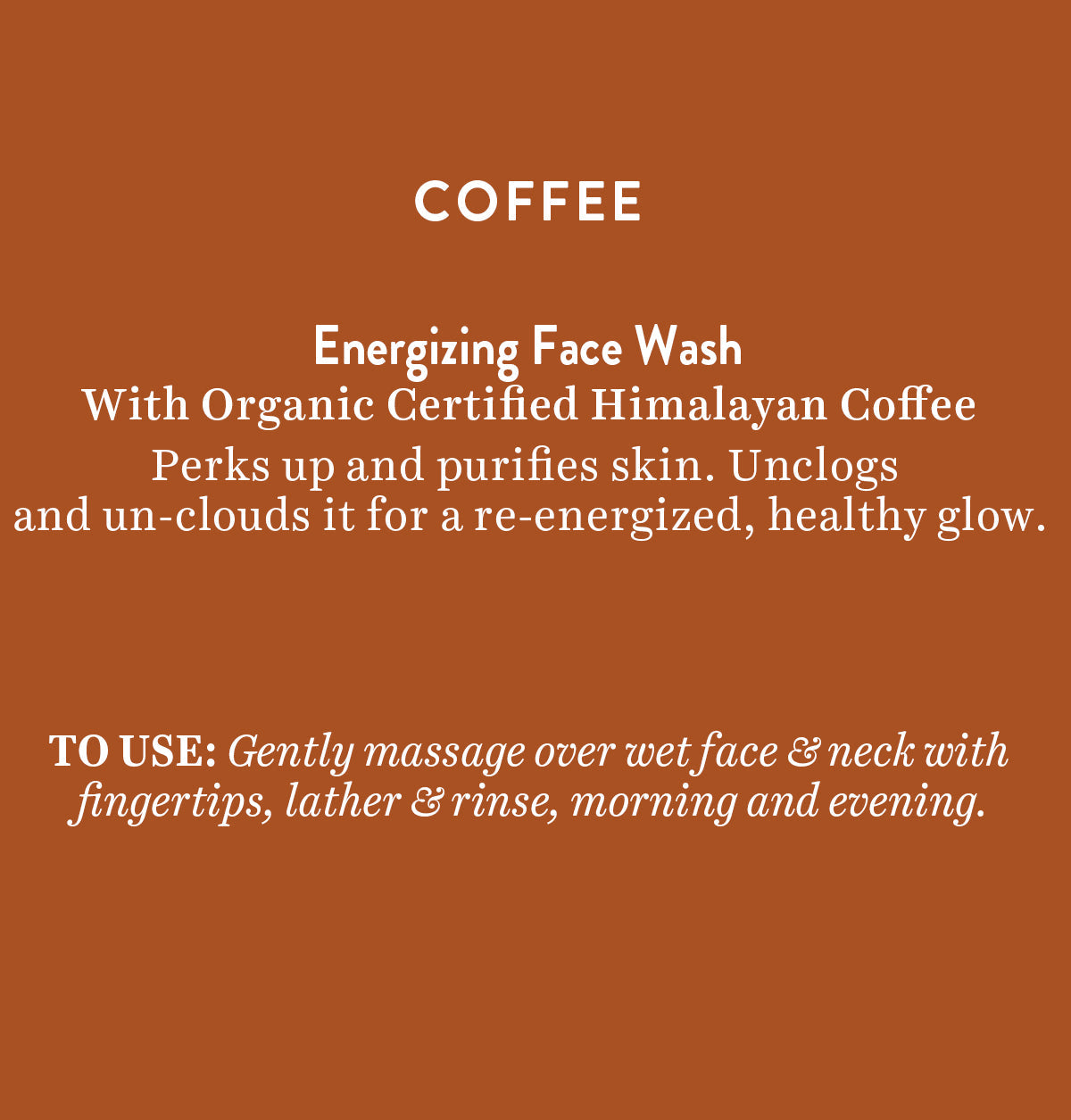 Coffee energizing face wash 150ml