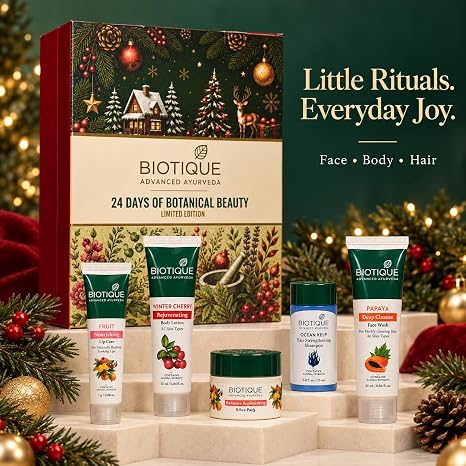 Biotique beauty and personal care advent calendar | beauty advent calender