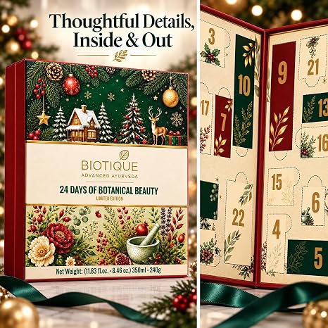Biotique beauty and personal care advent calendar | beauty advent calender