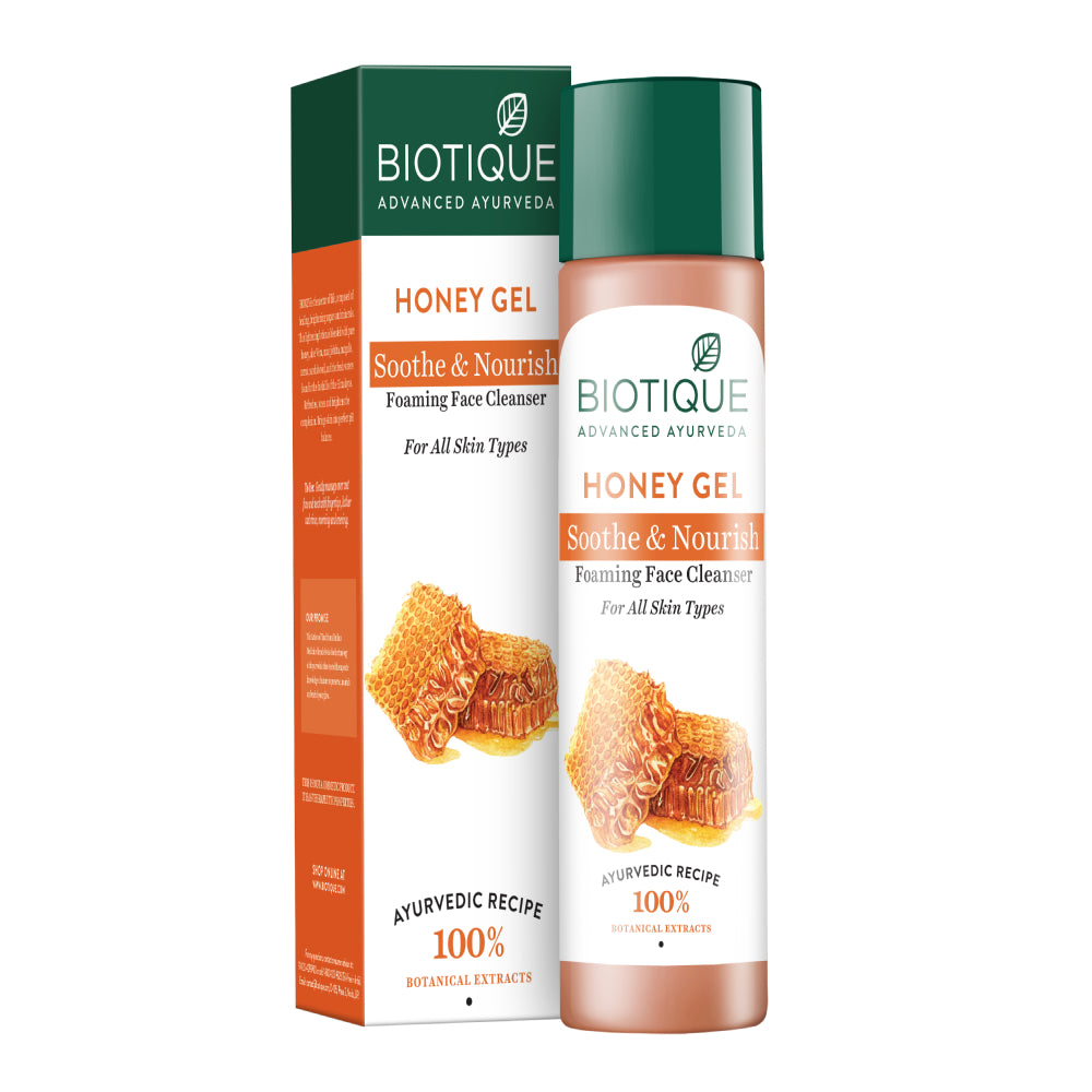 Honey gel soothe & nourish foaming face wash