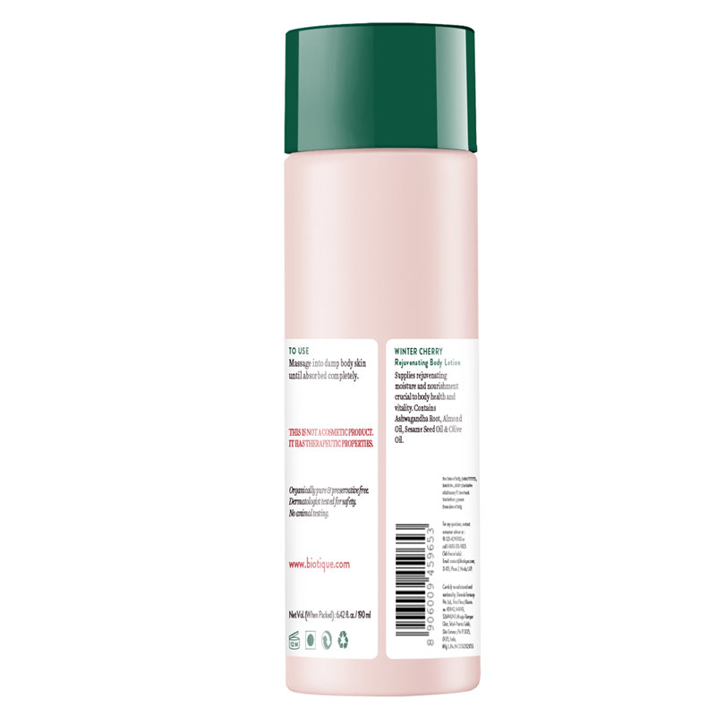 Winter cherry rejuvenating body lotion