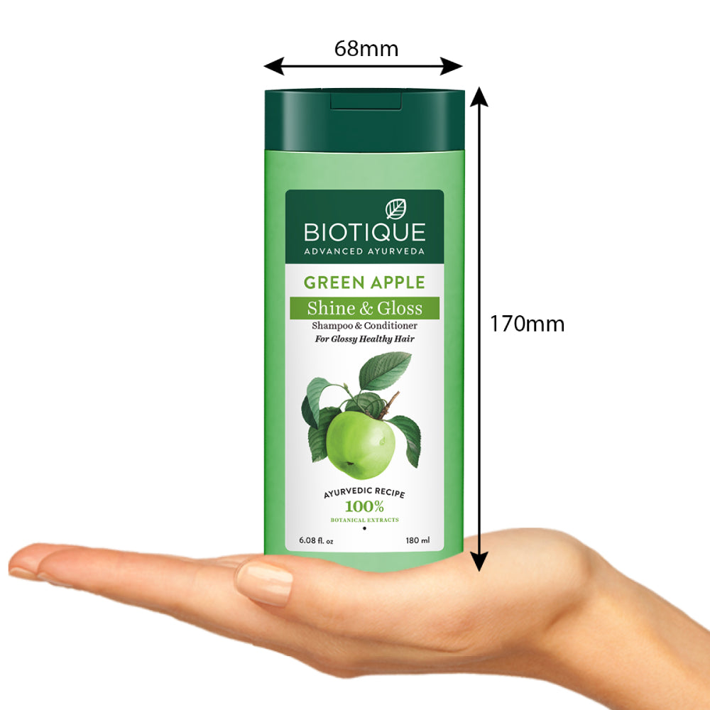 Green apple shine & gloss shampoo & conditioner