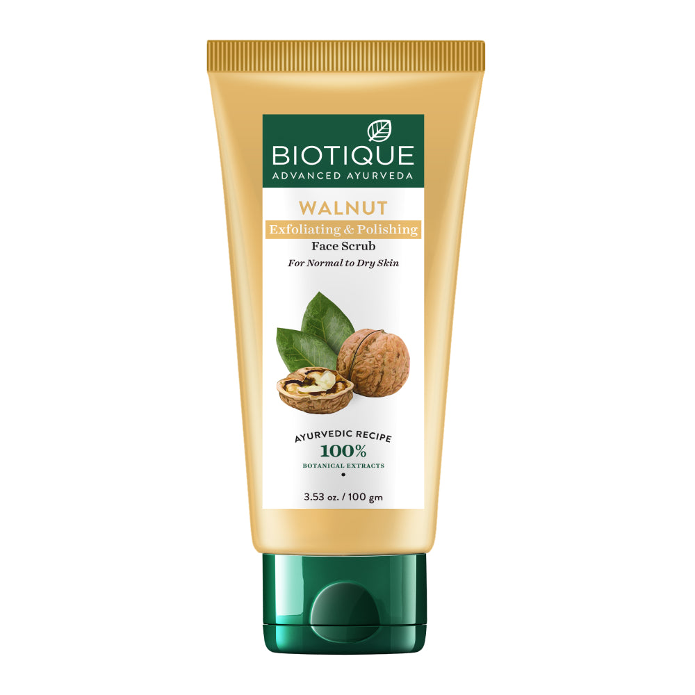 Walnut exfoliating & polishing face scrub