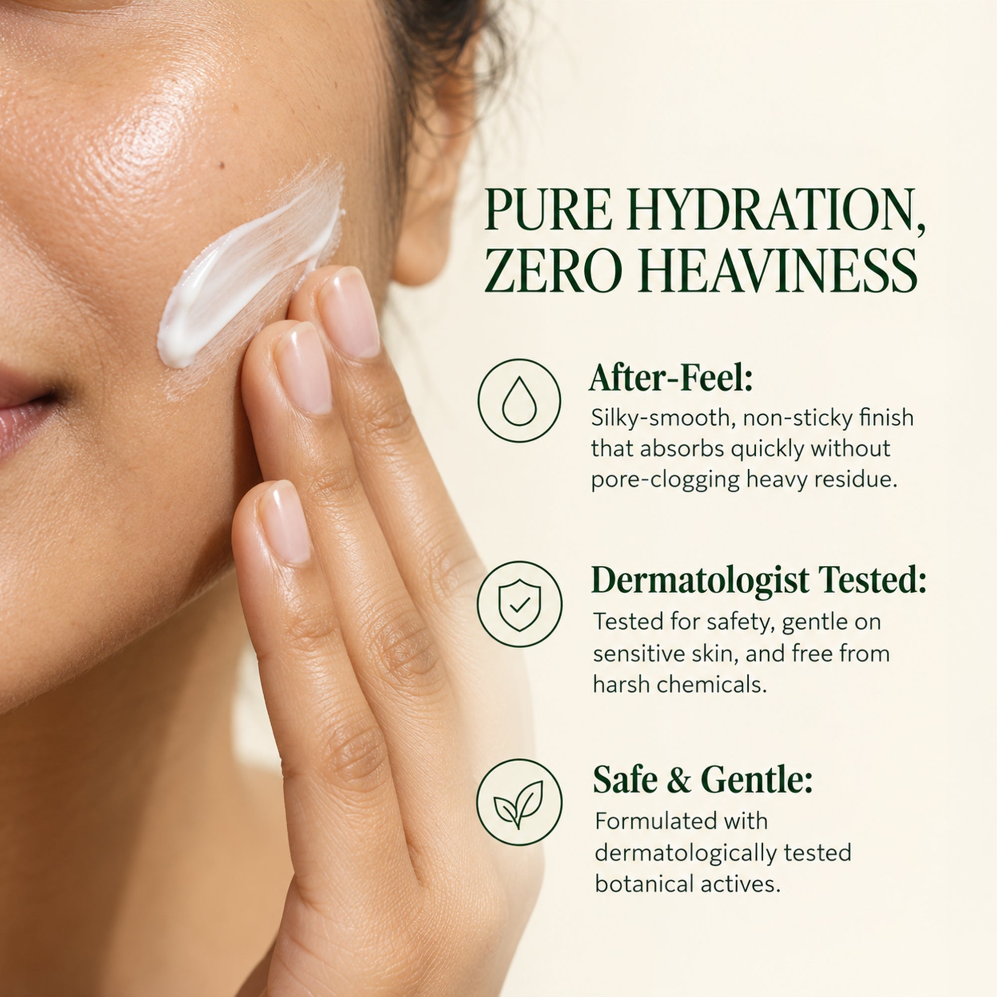 Biotique coconut radiance face cream – lightweight daily moisturizer for soft, hydrated & radiant-looking skin – non-greasy hydration with botanical extracts – for normal to dry skin, 1.76 oz