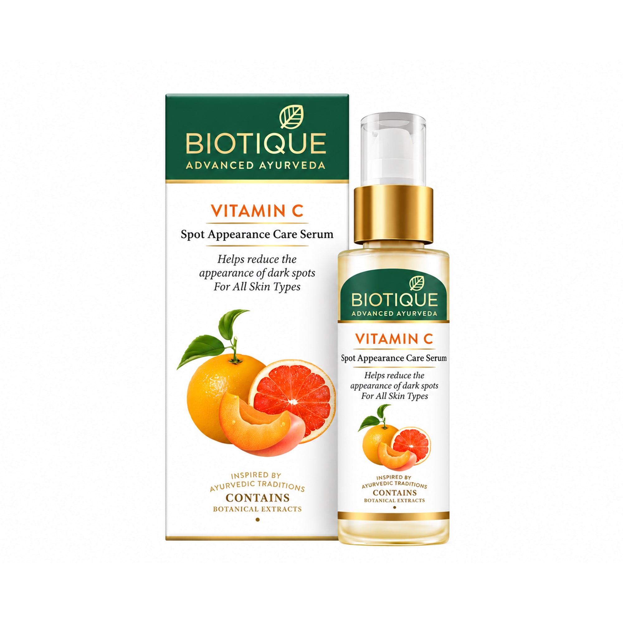 Biotique vitamin c serum | refreshing face toner for oily & combination skin | helps refine pores, control excess oil & deep clean residue | lightweight, non-sticky daily toner, 1 fl. oz