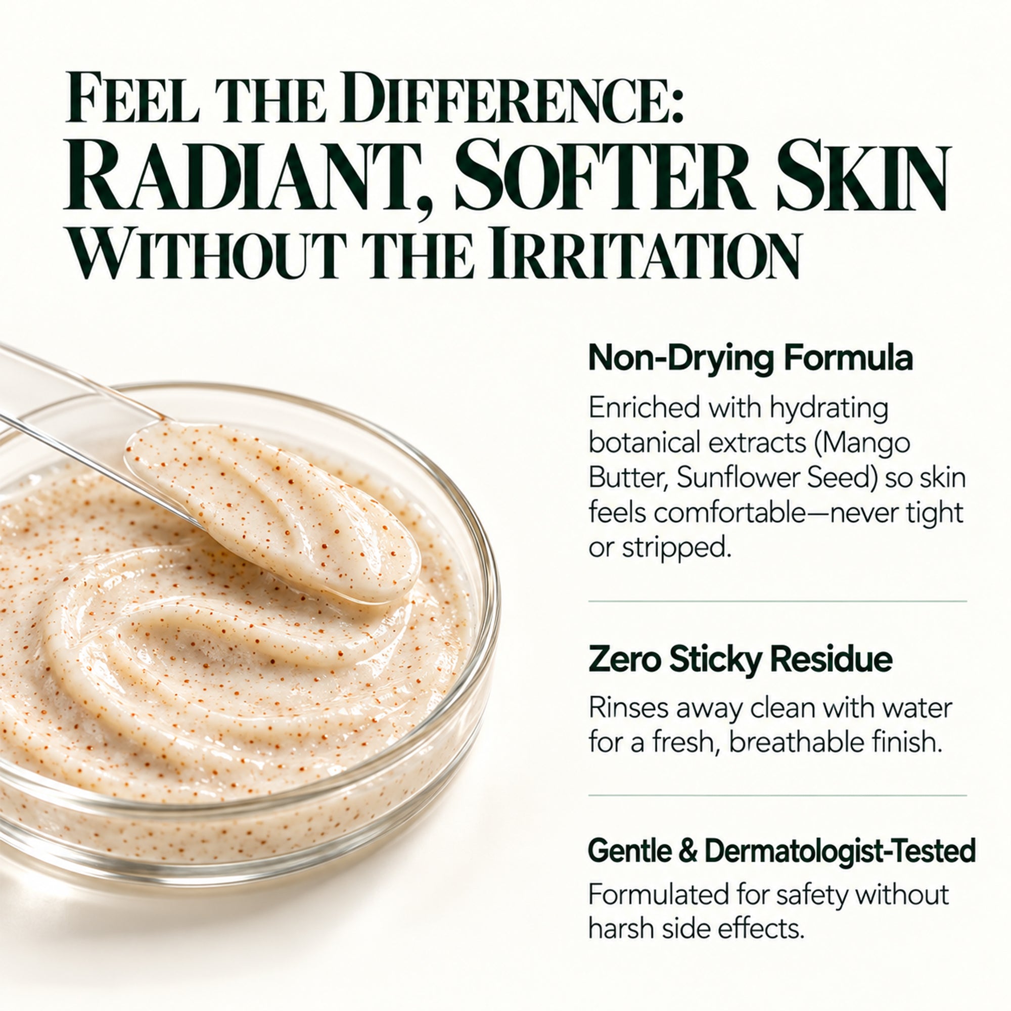 Biotique papaya face scrub for smooth, radiant skin – gentle exfoliating scrub for dull & uneven texture – creamy botanical formula with papaya extract – all skin types, 2.64 oz