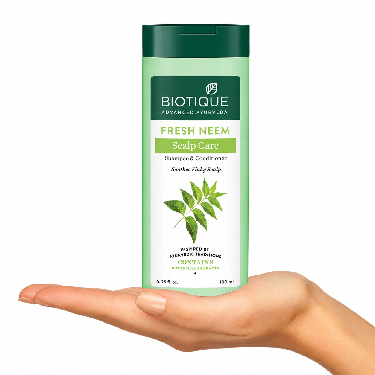 Biotique fresh neem 2-in-1 clarifying shampoo & conditioner -180ml