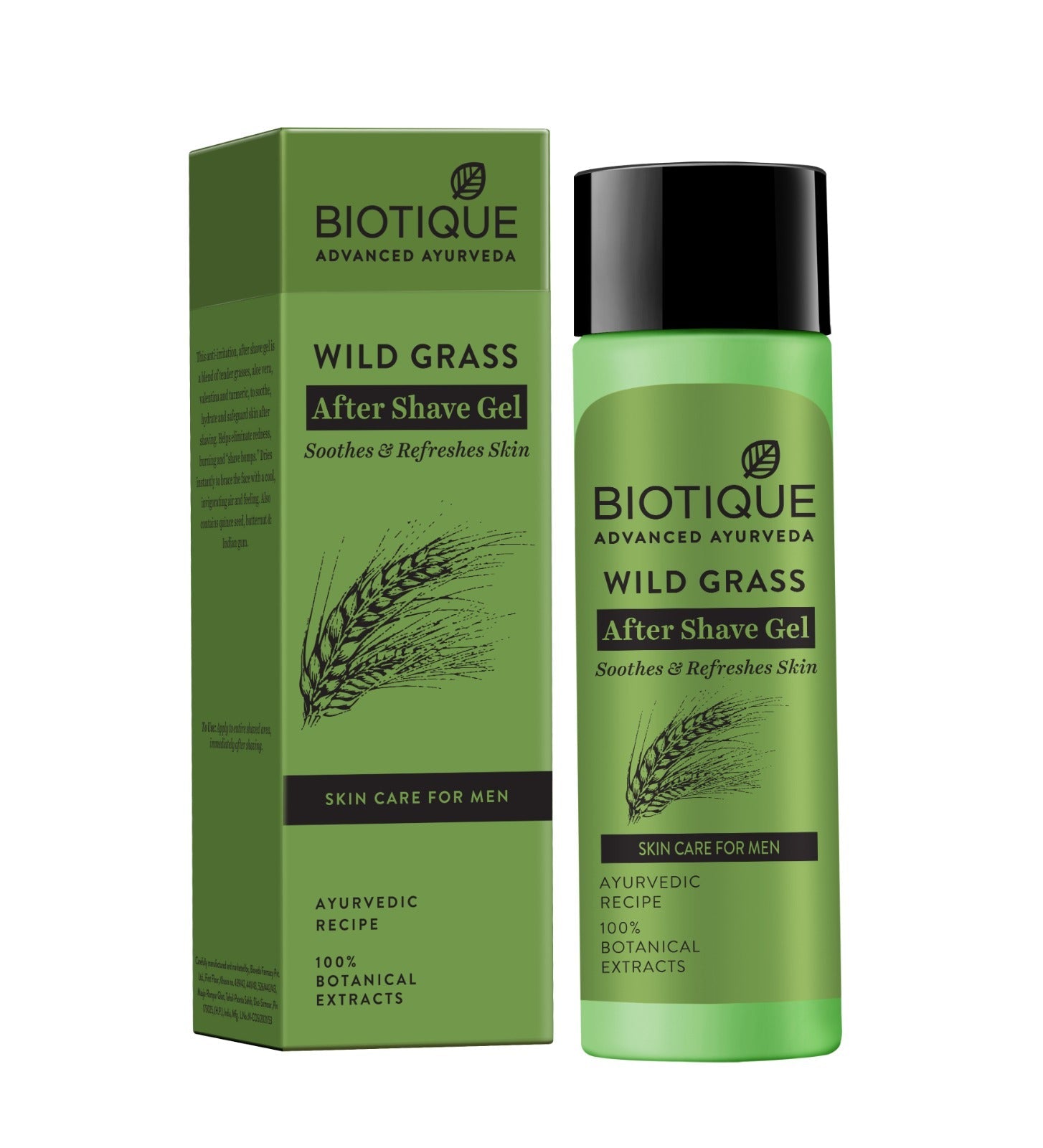 Bio wild grass a soothing after shave gel for men, 120ml