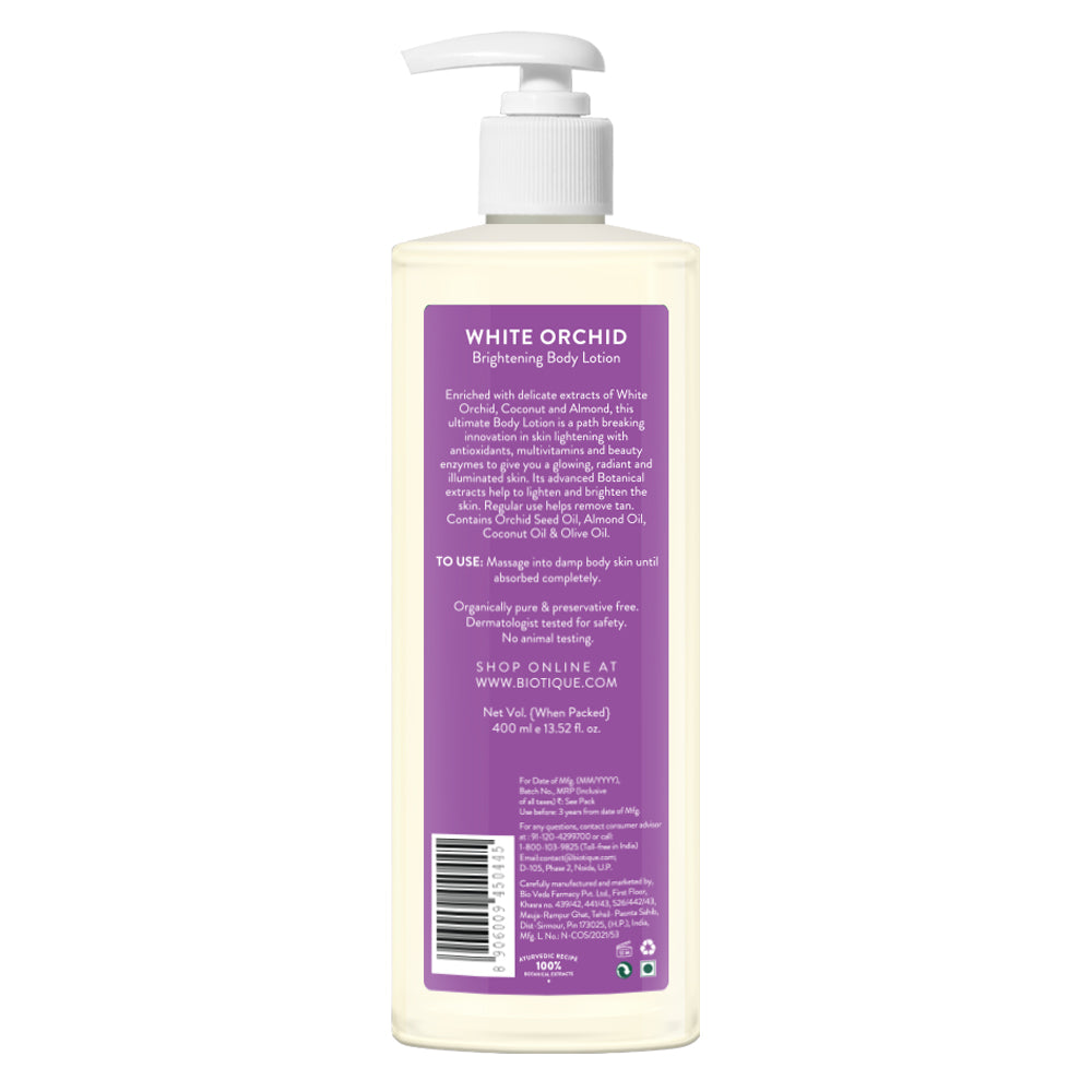 White orchid brightening body lotion for extra brightening & radiance