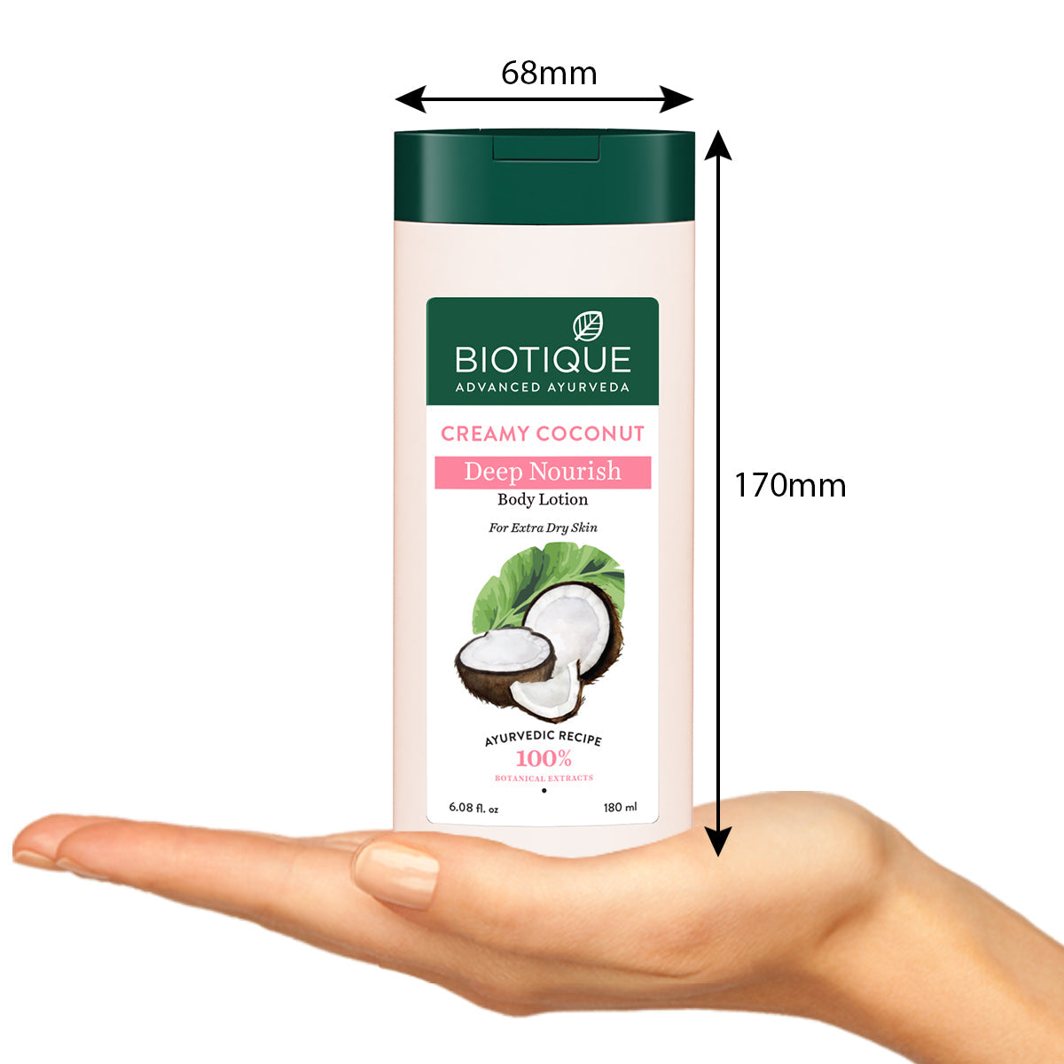 Buy Creamy Coconut Deep Nourish Body Lotion Online at Best Price – Biotique