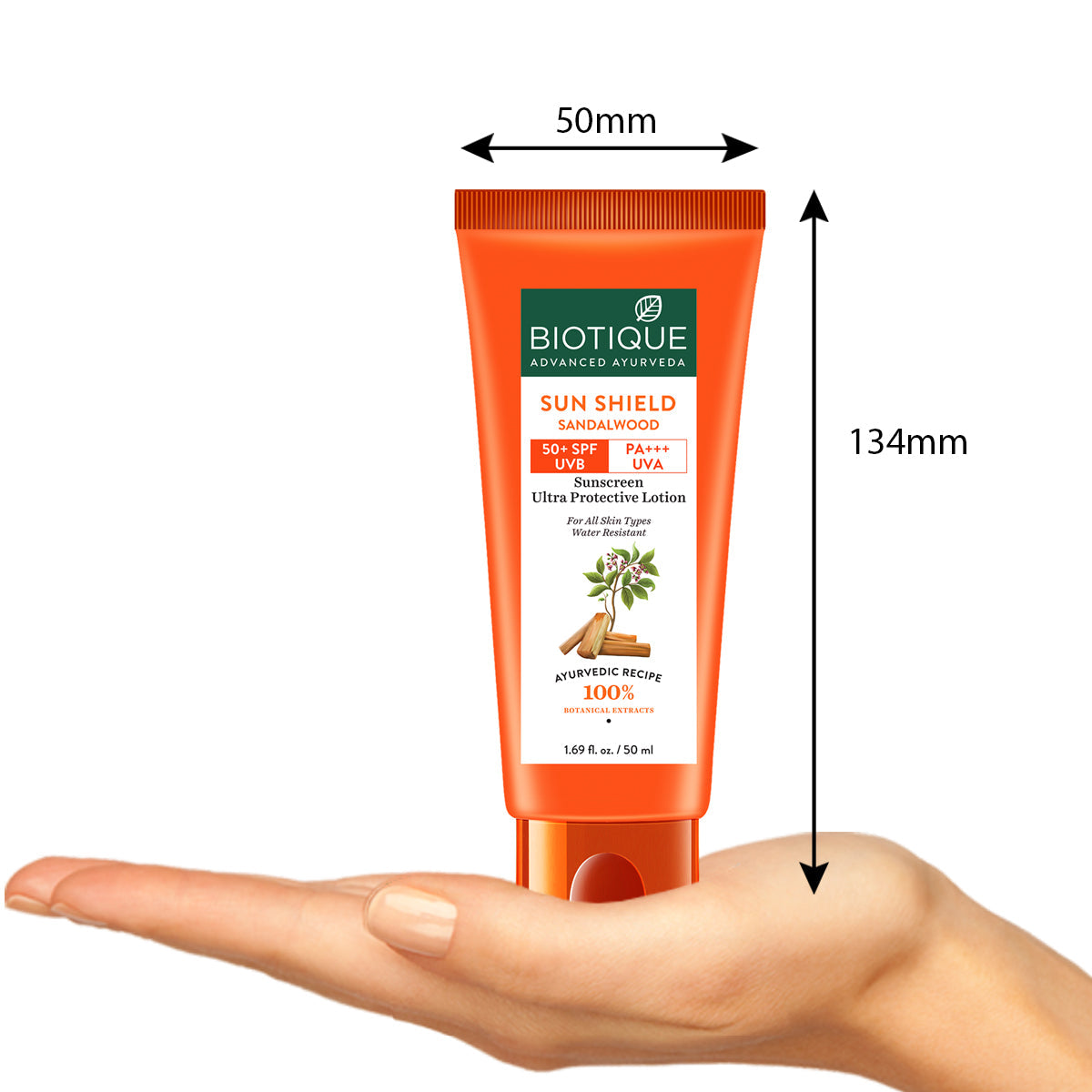 Sun Shield Sandalwood 50+SPF Suncreen Lotion 50ml