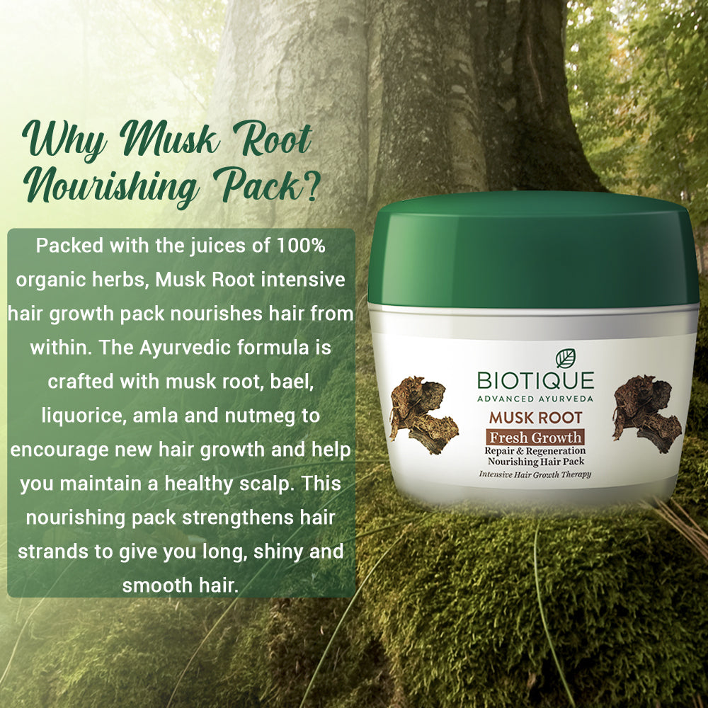 Buy BIO MUSK ROOT 230g(musk root pack) Online at Best Price – Biotique