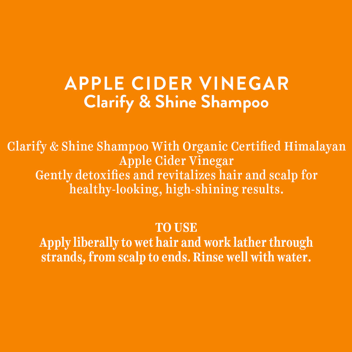 Apple Cider Vinegar Clarify & Shine Shampoo 300 ml