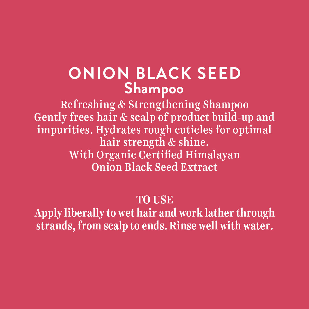 Onion black seed shampoo 300ml