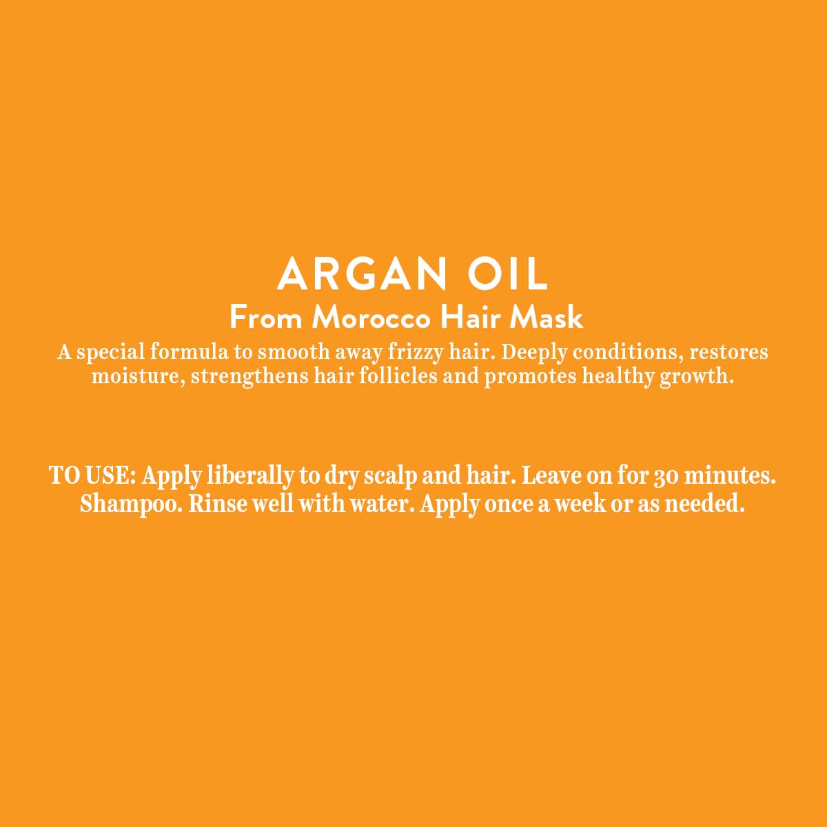 ARGAN OIL FROM MOROCCO HAIR MASK 175GM